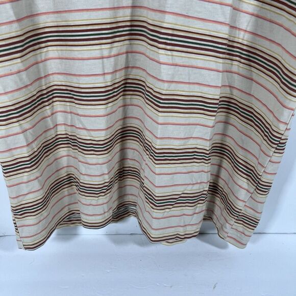 Columbia Multicolor Striped Polo Collared Short Sleeve Shirt Men's Large - Picture 2 of 6